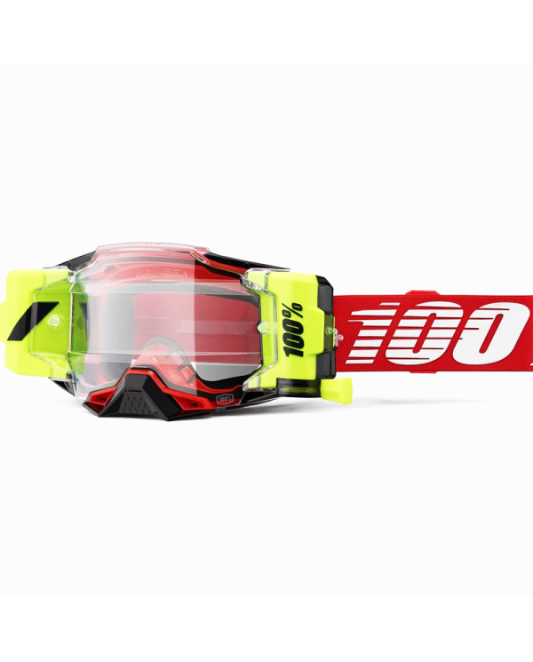 GAFAS 100% ARMEGA FORECAST M2 ROJO/TRANSPARENTE | Gafas Off Road de moto | %brands%