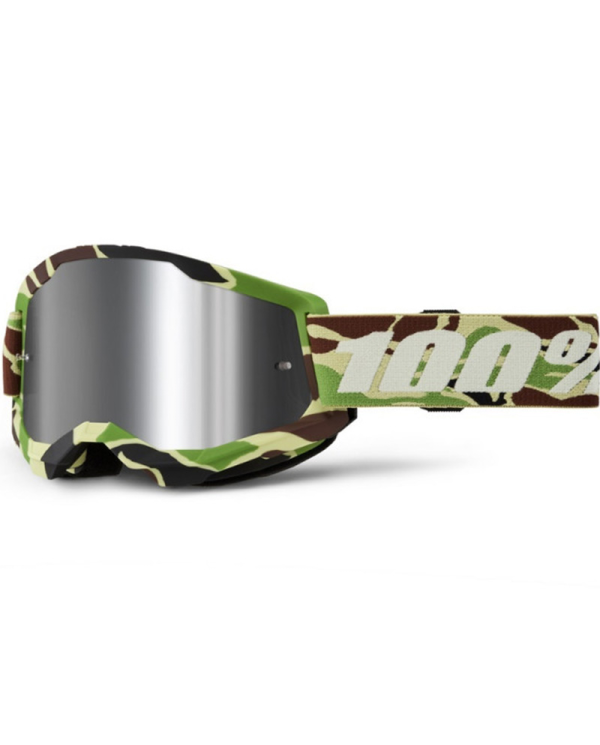 GAFAS 100% STRATA 2 M2 CAMO/PLATA ESPEJO | Gafas Off Road de moto | %brands%