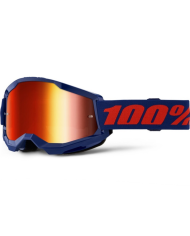 GAFAS 100% STRATA 2 M2 AZUL MARINO/ROJO ESPEJO | Gafas Off Road de moto | %brands%