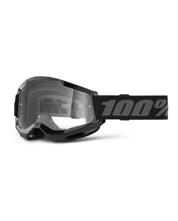 GAFAS 100% STRATA 2 M2 JUNIOR NEGRO/TRANSPARENTE | Gafas Off Road de moto | %brands%