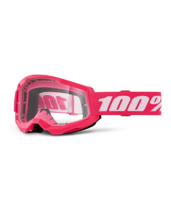 GAFAS 100% STRATA 2 M2 JUNIOR ROSA/TRANSPARENTE | Gafas Off Road de moto | %brands%