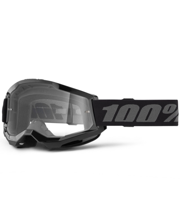 GAFAS 100% STRATA 2 M2 NEGRO/TRANSPARENTE | Gafas Off Road de moto | %brands%
