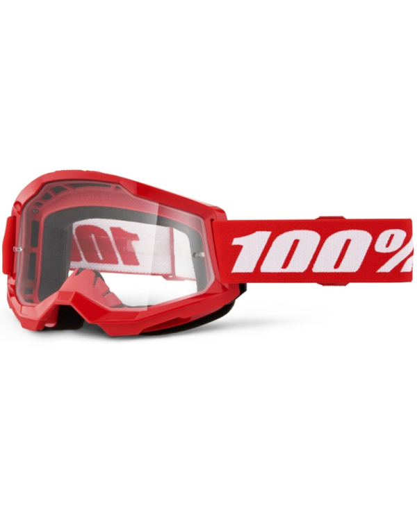 GAFAS 100% STRATA 2 M2 ROJO/TRANSPARENTE | Gafas Off Road de moto | %brands%