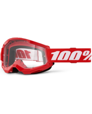 GAFAS 100% STRATA 2 M2 ROJO/TRANSPARENTE | Gafas Off Road de moto | %brands%