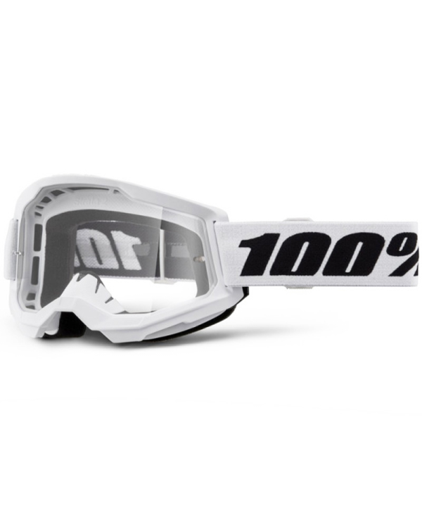 GAFAS 100% STRATA 2 M2 BLANCO/TRANSPARENTE | Gafas Off Road de moto | %brands%