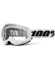 GAFAS 100% STRATA 2 M2 BLANCO/TRANSPARENTE | Gafas Off Road de moto | %brands%