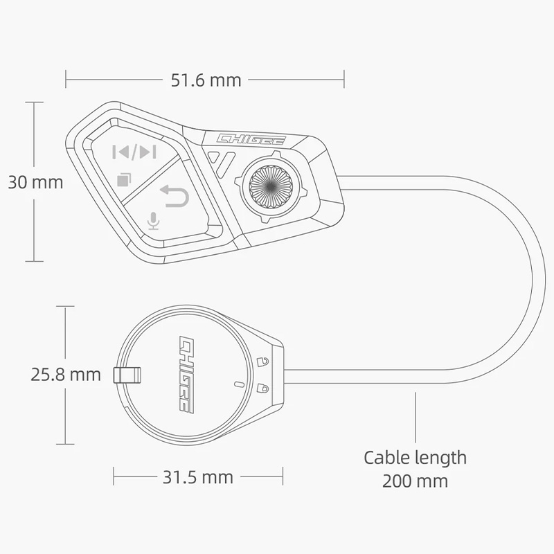 CONTROL REMOTO CHIGEE MULTI REMOTE PARA AIO | Navegación y conectividad de moto | %brands%