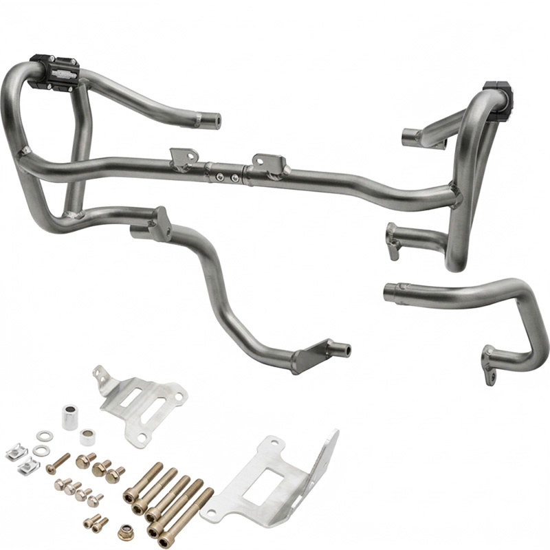 DEFENSAS DE MOTOR Y CARENADO CROSSPRO PLATA APRILIA TUAREG 660 RALLY | Protectores de motor de moto | %brands%