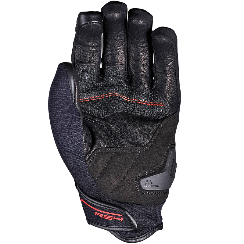 GUANTES FIVE RS4 EVO NEGRO/ROJO FLUOR | Urban de moto | %brands%